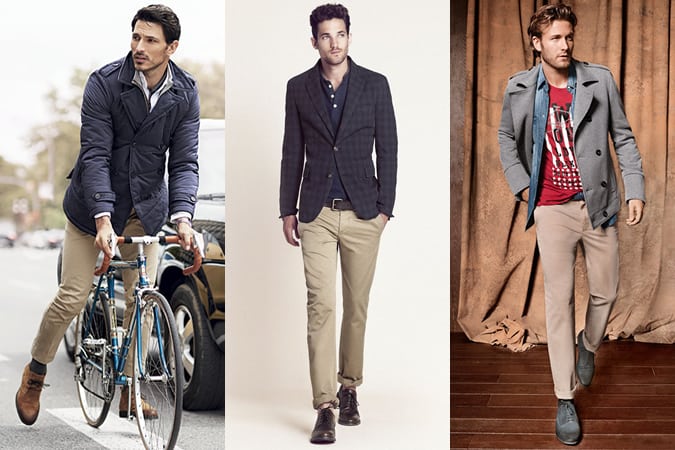 Men's Beige Chinos Lookbook - 3 Ways To Wear