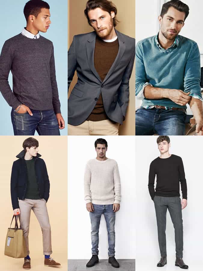 Men's Basic Knitwear Lookbook Outfit Inspiration
