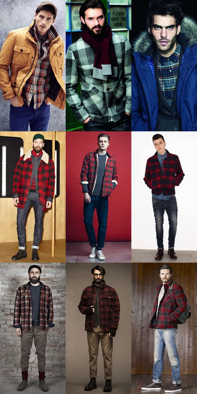 Men's Workerwear/Lumberjack Check Lookbook Inspiration