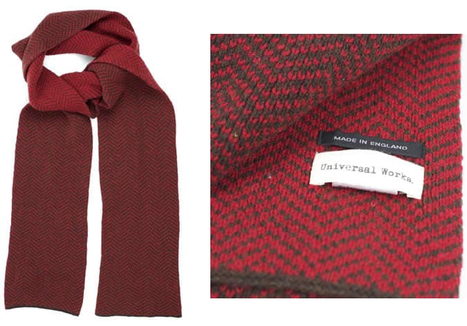 Universal Works Raison Herringbone Scarf
