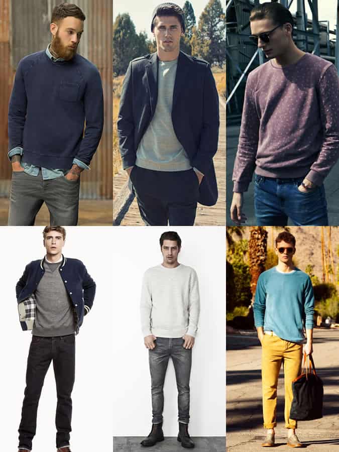 Men's Sweatshirts Lookbook Outfit Inspiration