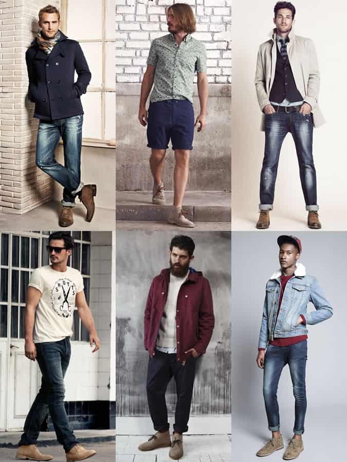 Men's Desert Boots Lookbook Outfit Inspiration