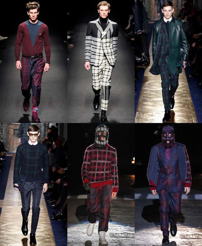 Vivienne Westwood, Valentino and Umit Benan Aw13 Menswear Checks