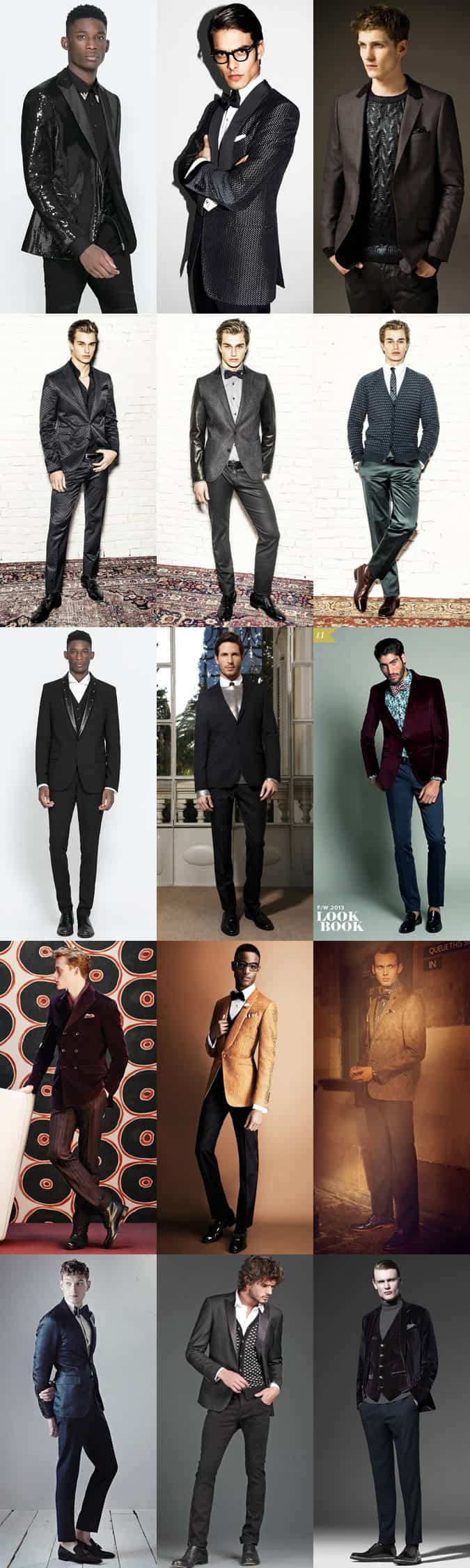 Men's 1970s-inspired Party Season Outfits Lookbook - High-Shine & Metallics