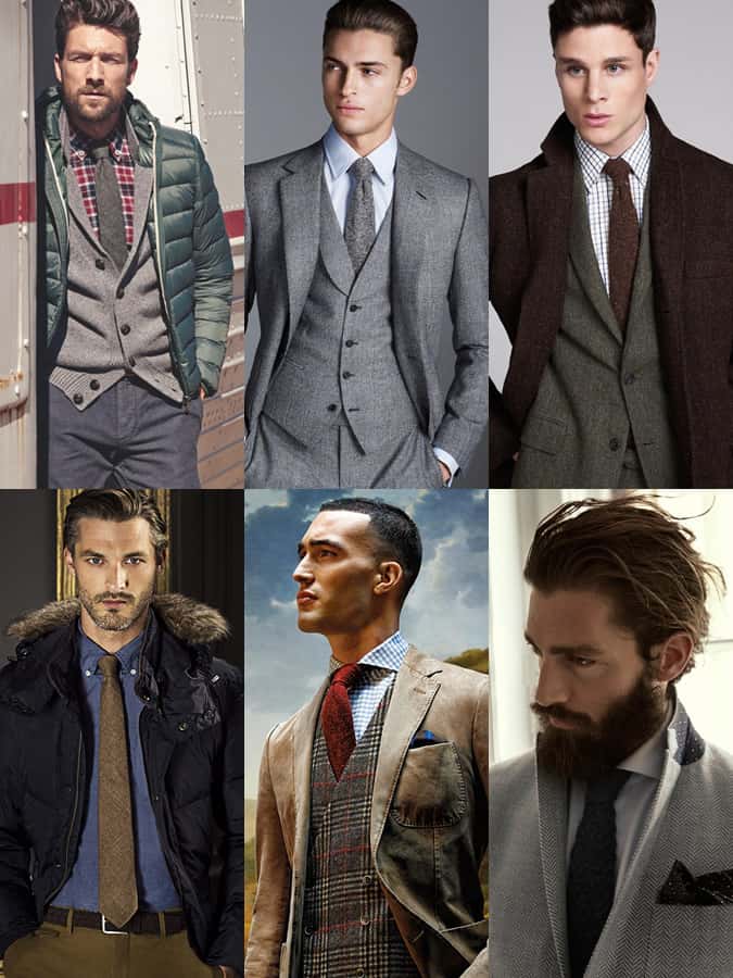Men's Textured Ties Lookbook/Outfit Inspiration