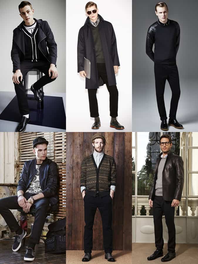 Men's Black Chinos Outfit Inspiration Lookbook