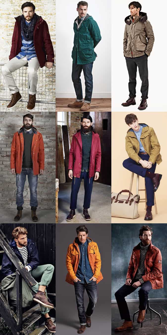 Men's Waterproof/Sailing Jacket Outfit Inspiration Lookbook
