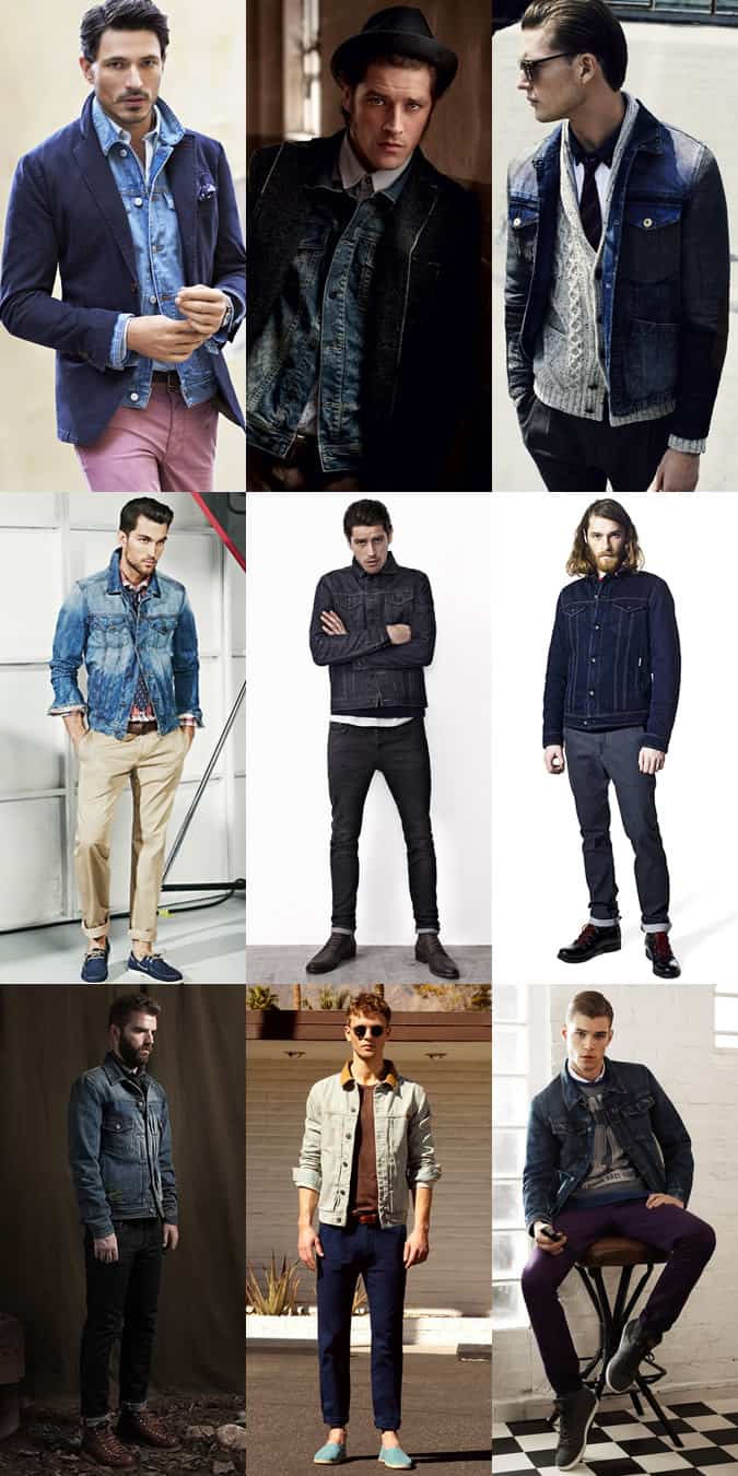 Men's Denim Jacket Lookbook/Outfit Inspiration 2014