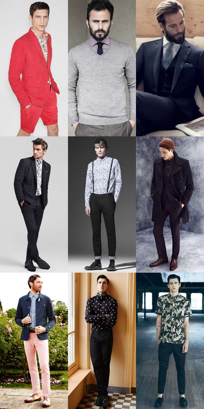 Men's Patterned Shirts (Casual and Formal) Lookbook/Outfit Inspiration