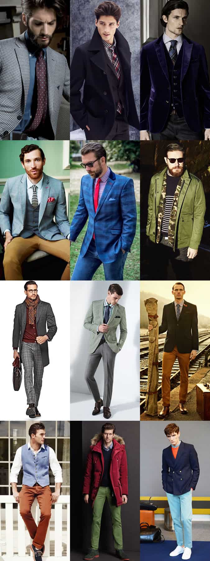 Men's Pattern and Colour Mixing Lookbook - Two Out Of Three Rule