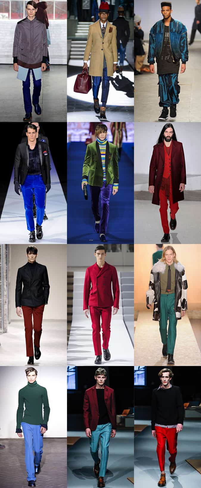Jewel Tones on The AW13 Runways
