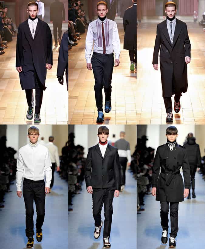 Men's Trainers & Sports Shoes at Lanvin (Top) and Kris van Assche (Bottom) AW13