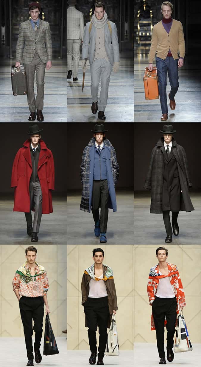 The Traveller Trend on the AW14 LC:M Runways at Hackett, Burberry and E.Tautz