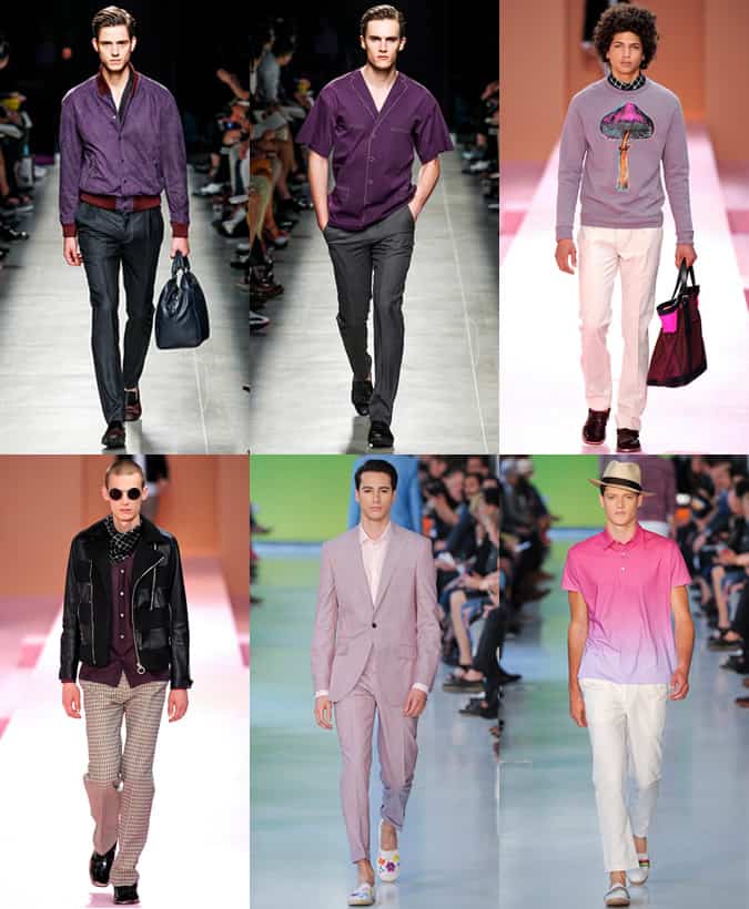 Purple on The Bottega Veneta, Richard James and Paul Smith SS14 Runways