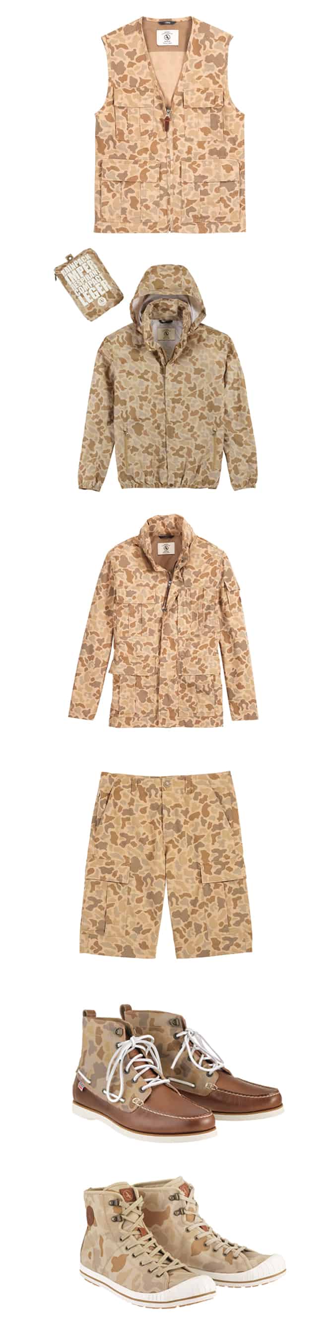 Aigle Men's SS14 Camo Lines