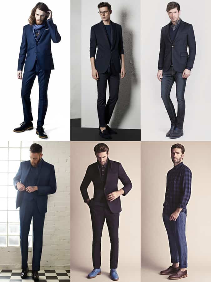 Men's All-Navy Outfit Inspiration Lookbook - Combining Clean, Simple Basics