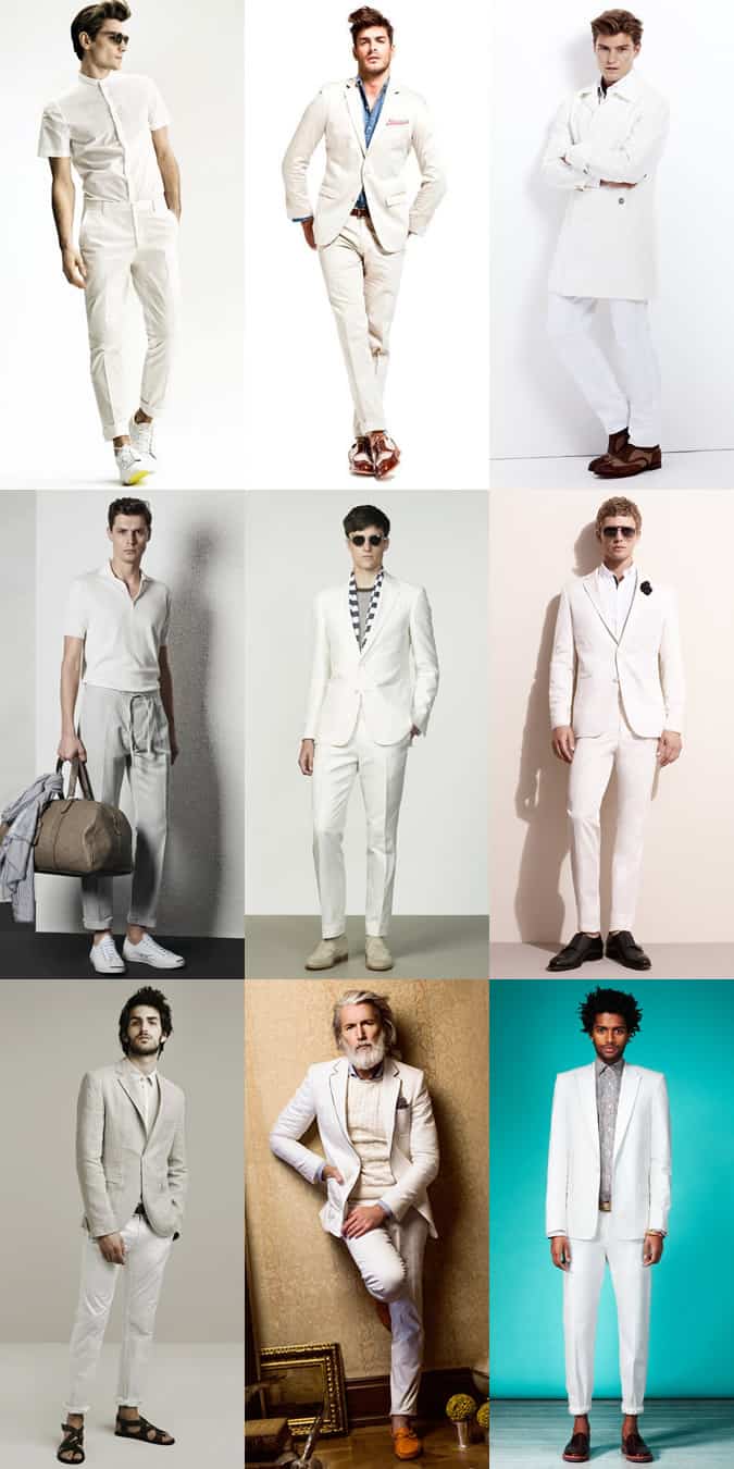 Men's All-White Outfit Inspiration Lookbook