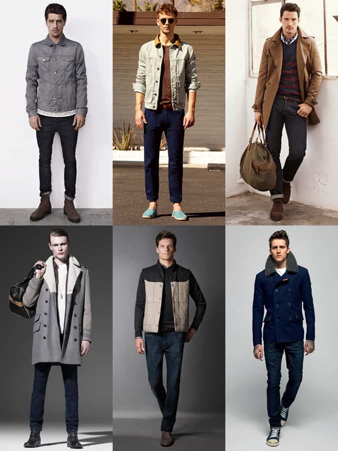 Men's Slim Indigo Jeans Styling - Casual Outfit Inspiration Lookbook