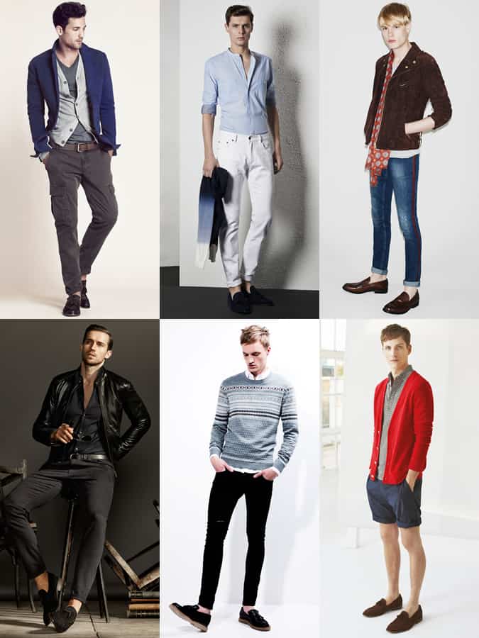 Men's Casual Loafer Styling - Outfit Inspiration Lookbook