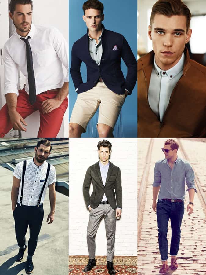 Men's Casual Button-Down Shirt Styling - Outfit Inspiration Lookbook