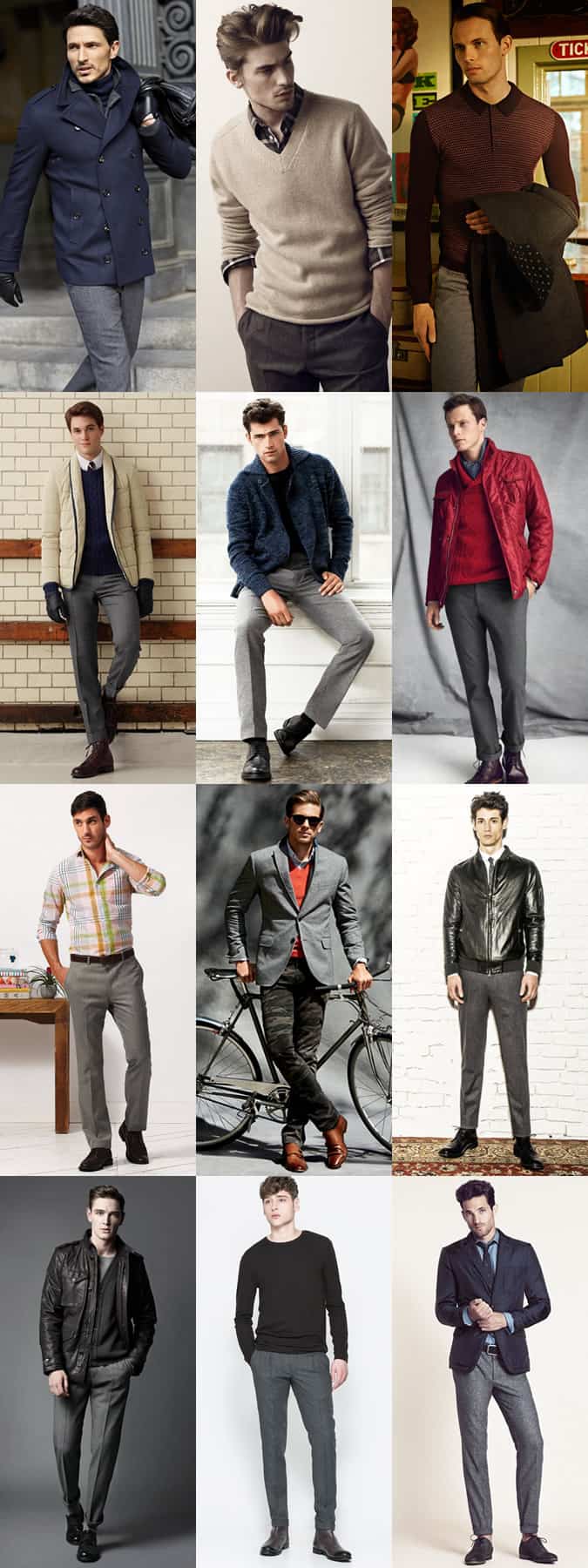 Men's Grey Suit Lookbook - Worn As Separates