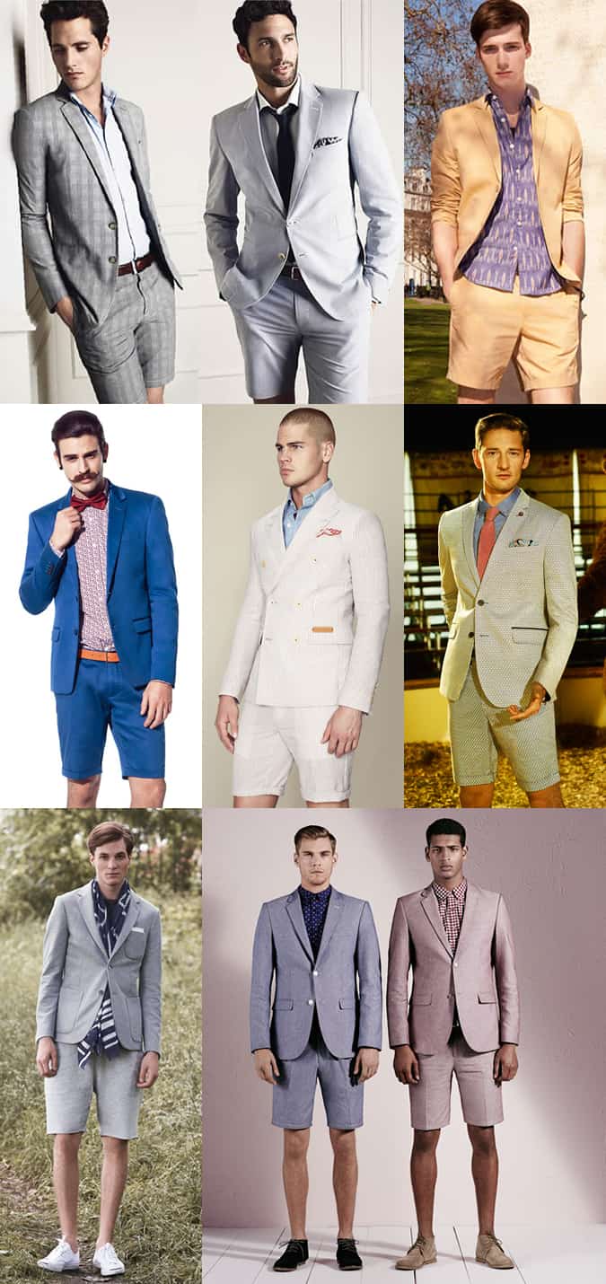 Men's Short Suits Lookbook Inspiration