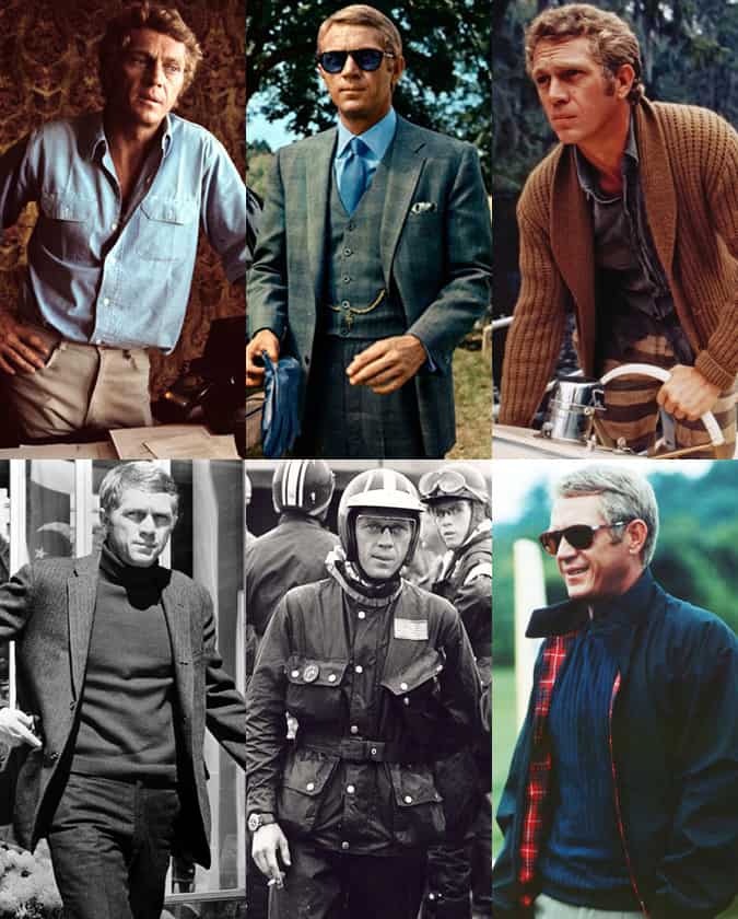 Images Of Steve McQueen Wearing Some Of The Pieces He Made Iconic