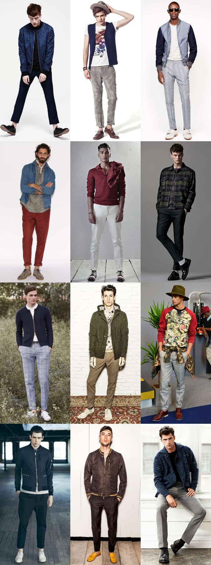 Men's Casual Tailored Trousers Outfit Inspiration Lookbook