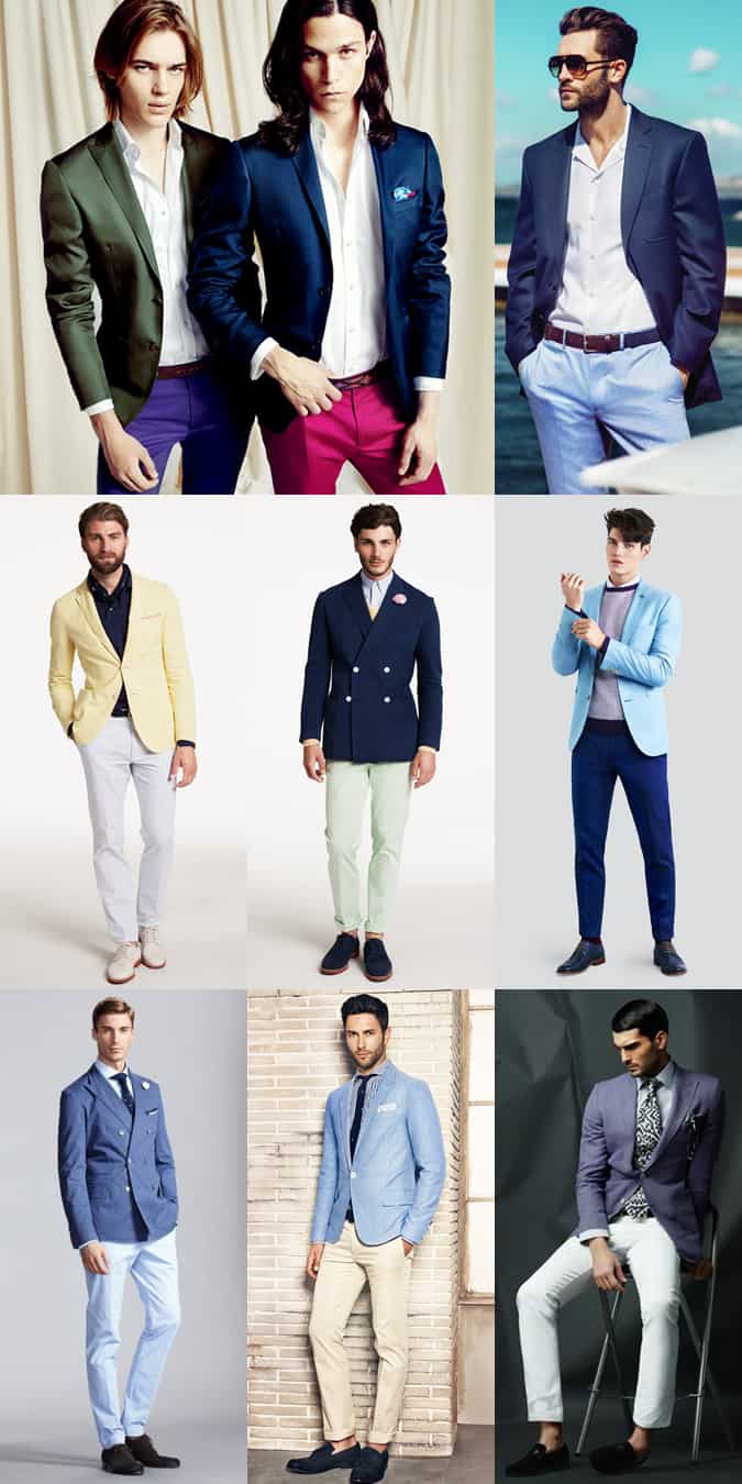 Bold Colour Details - Ties, Shoes, Belts - Spring/Summer Outfit Inspiration Lookbook