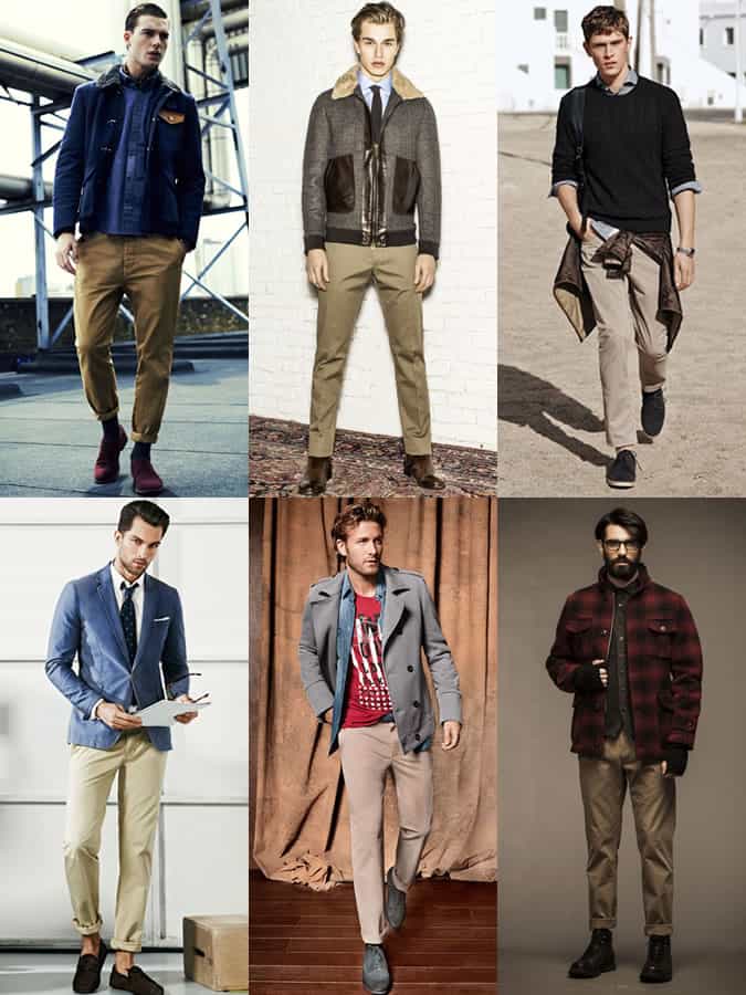 Men's Khaki Chinos Lookbook - Experimenting With Ways To Wear
