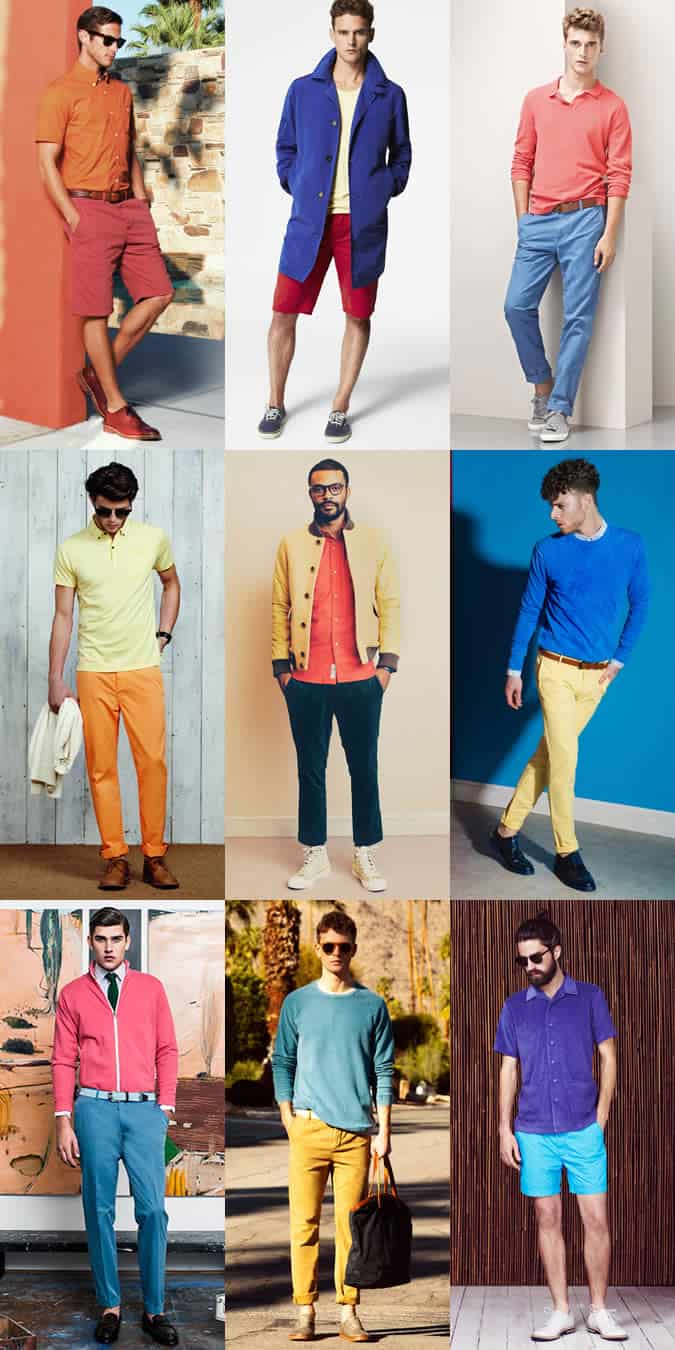 Men's Colour-Blocking and Segmentation Outfit Inspiration Lookbook