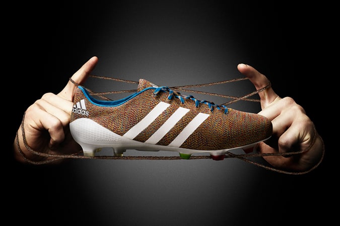 Adidas has launched the world’s first knitted football boot