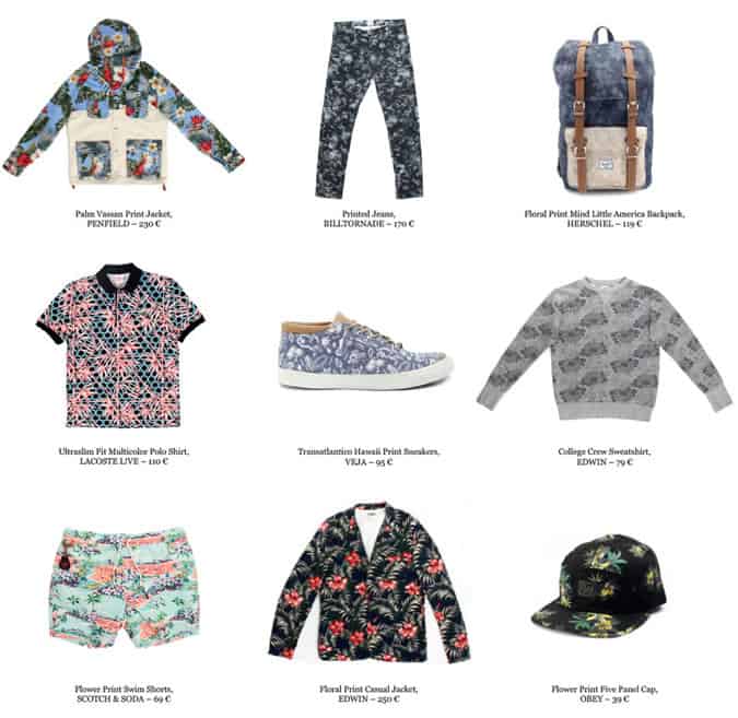 Menlook.com - Spring/Summer 2014 Lookbook - Botanics and Floral Prints Recommended Products