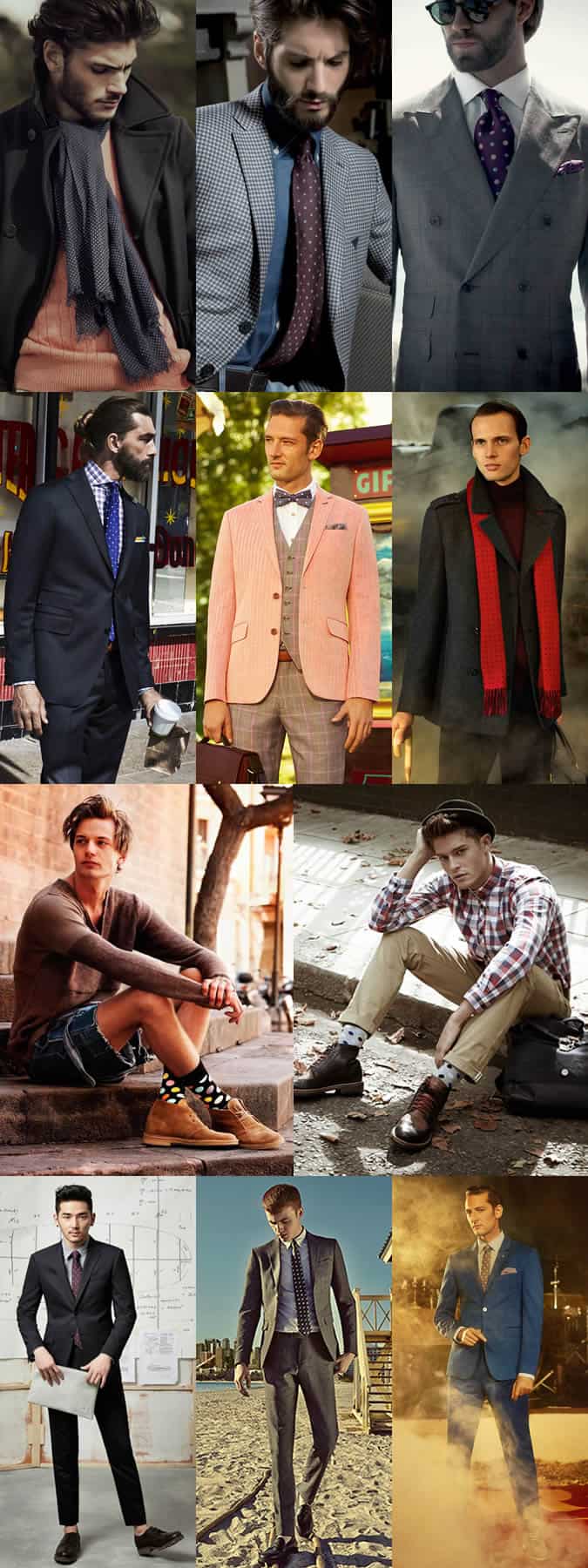 Men's Polka Dot Accessories Lookbook