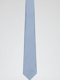 Reiss POLKA DOT JACQUARD SILK TIE