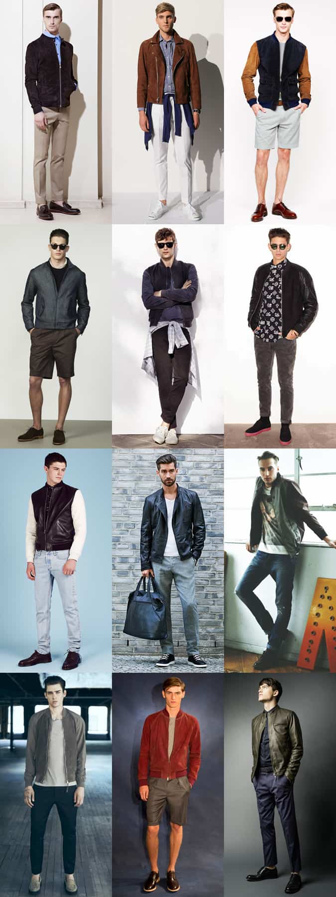 Men's Cropped Jackets - Wearing Winter Pieces in Spring/Summer - Outfit Lookbook