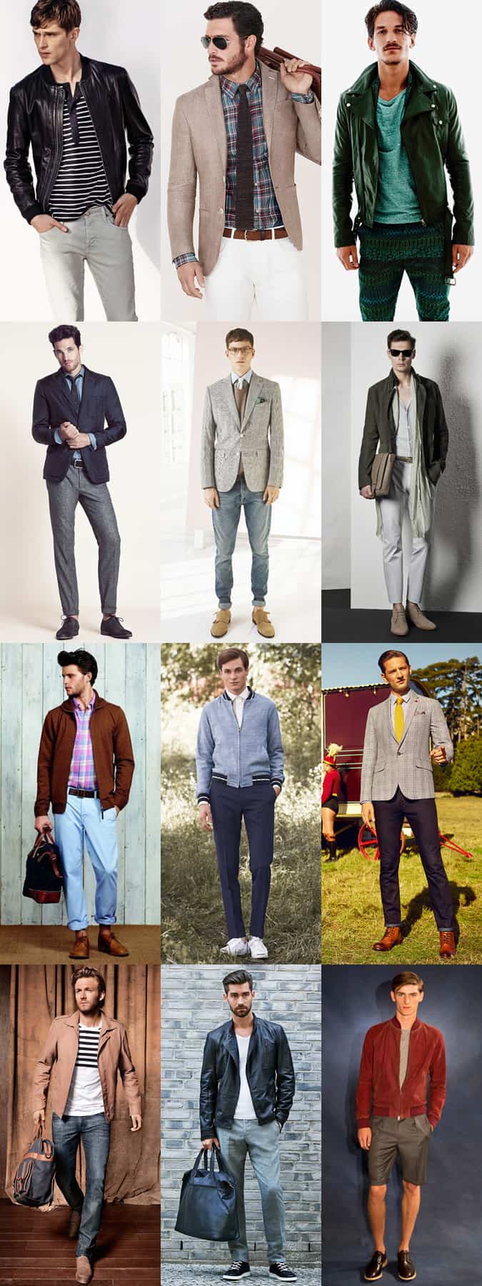 Men's Transitional Season Casual Outfits - Juxtaposing Winter and Summer Fabrics