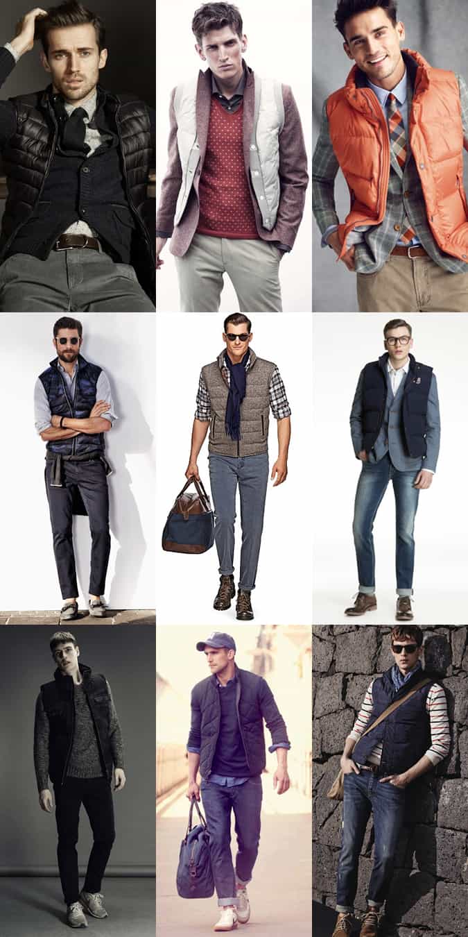 Men's Gilets - Transitional Season Outfit Inspiration Lookbook