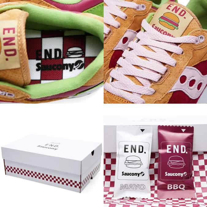 END. x Saucony Shadow 5000 'Burger' Detailing