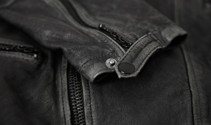 AllSaints Cargo Biker Jacket Detailing