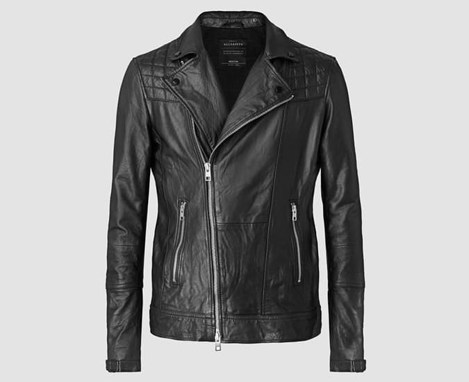 AllSaints Kushiro Leather Biker Jacket
