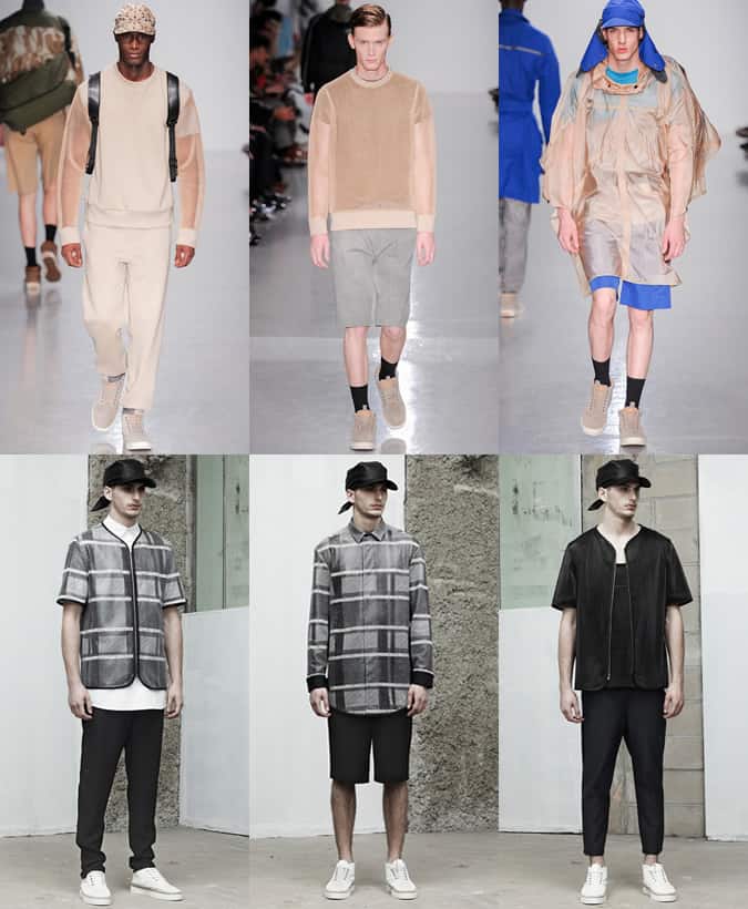 Men's Mesh Fabrics & Pieces On SS14 Christopher Raeburn and Alexander Wang Runway