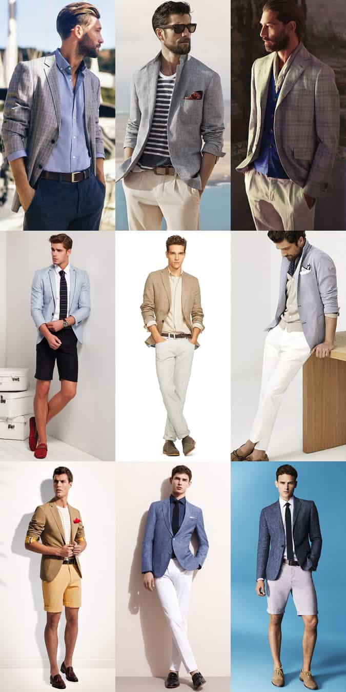 Men's Lightweight Blazer Outfit Inspiration Lookbook