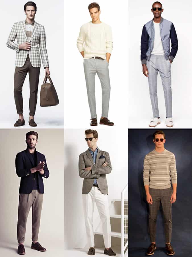Men's Lightweight Tailored Trousers Outfit Inspiration Lookbook