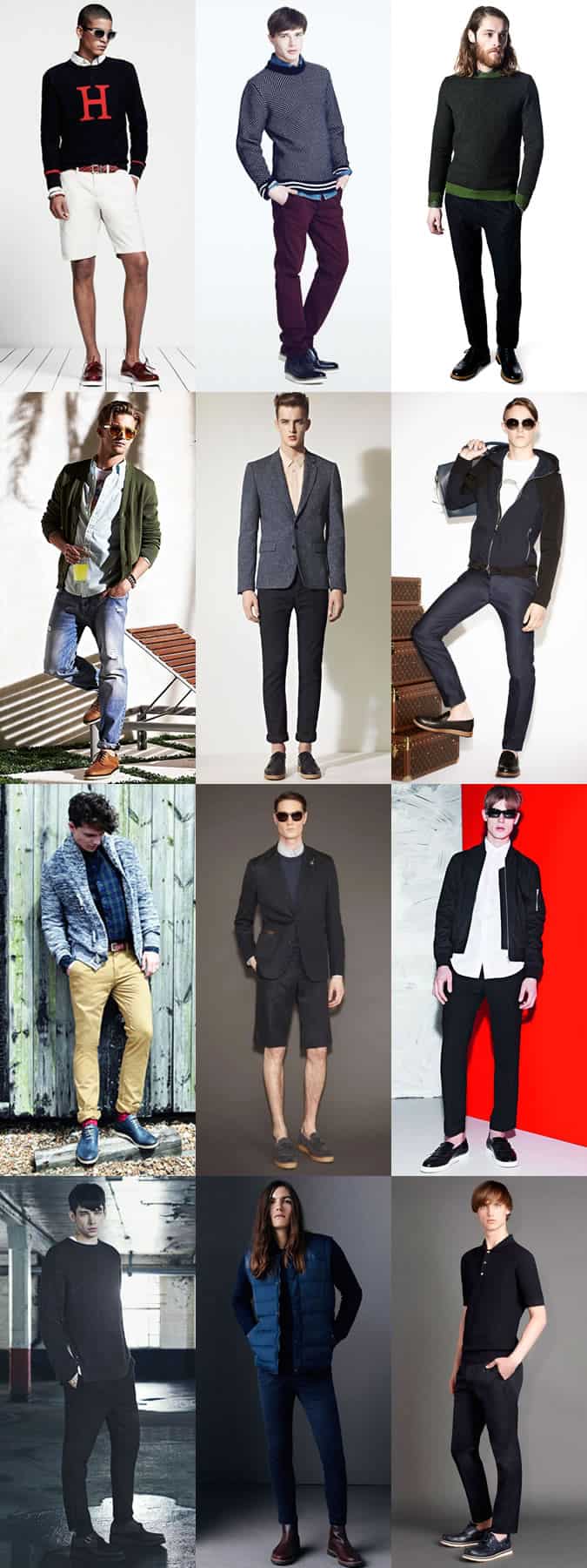 Men's Vibram, Crepe and Wedge Sole Footwear Outfit Inspiration Lookbook