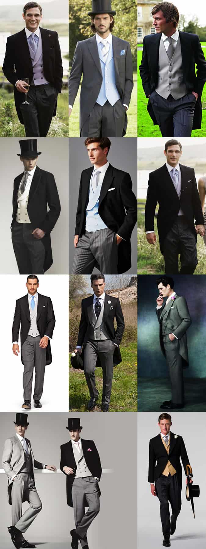 Men's Morning Coats and Tails Outfit Inspiration Lookbook