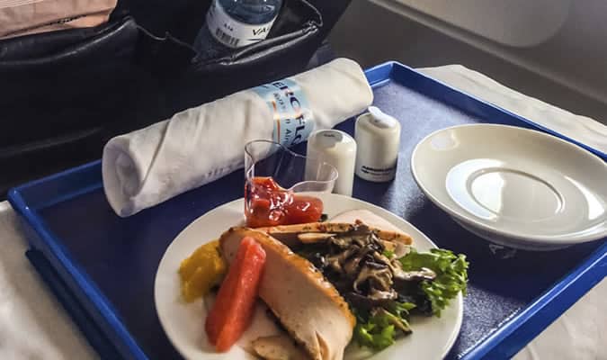 Airplane food