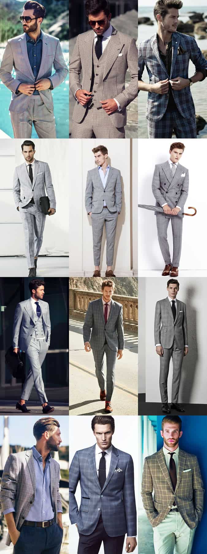 Checked Suits for Men - Outfit Inspiration Lookbook