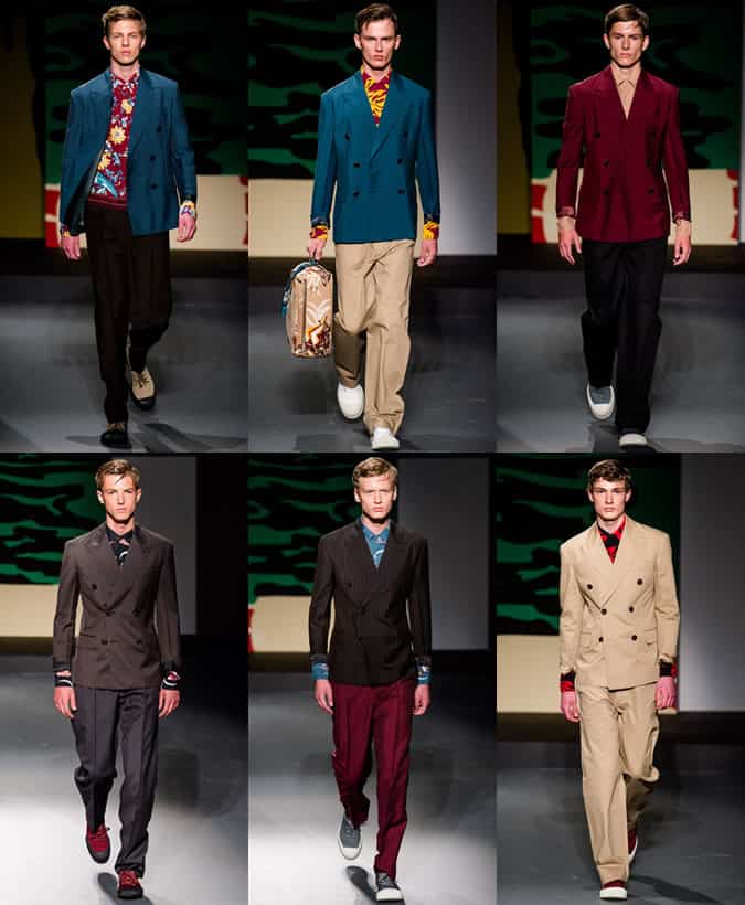 Prada Double-Breasted Tailoring On The SS14 Runways