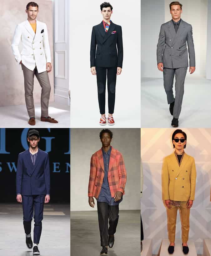 Double-Breasted Tailoring On The SS15 Menswear Runways At London Collections: Men